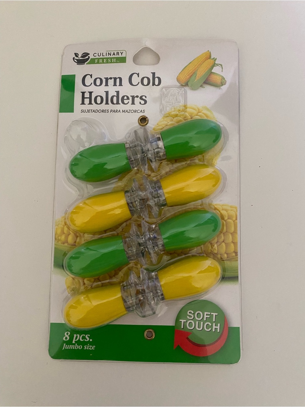 8pc Jumbo Size Corn Cob Holders